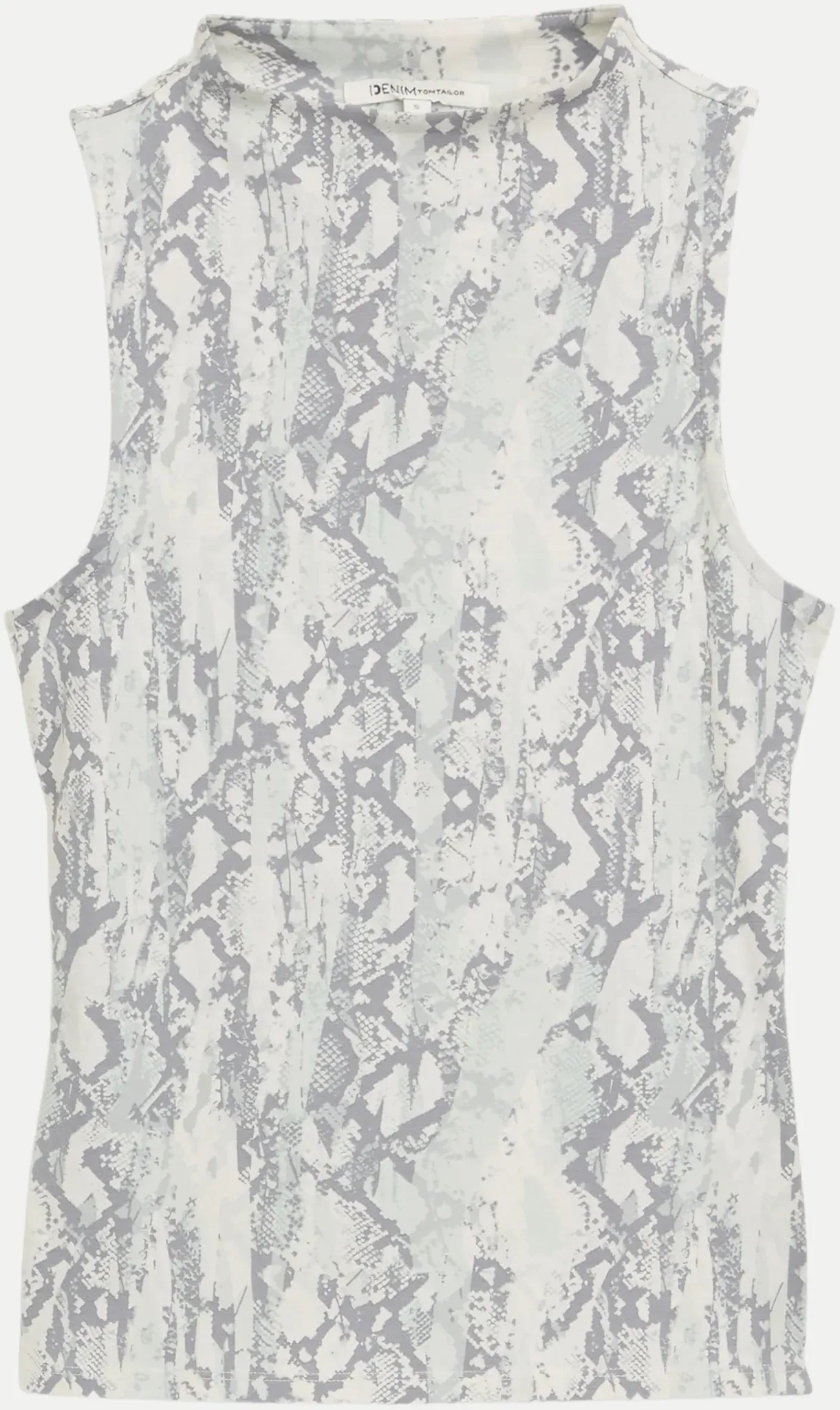 Slim Fit Top mit Schlangenmuster Mehrfarbig XS