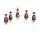 Rudolphs Schatzkiste Kurrendefiguren Tischdeko 5 Figuren Höhe ca 5 cm braun