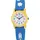 Q&Q VR99J003Y 10 mm Quarzgehäuse Blau Silikonarmband