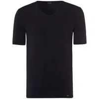Hanro V-Shirt Natural Function in deep black / Shirt Kurzarm | Gr.: M