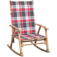 vidaXL Schaukelstuhl 1 x 1 x 1 cm rot