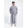 Bruno Banani Herrenbademantel BRUNO BANANI "Danny, Normallänge & Überlänge, auch in extra lang, Hotelbademantel" Gr. XXL, grau, L:145cm, Walkfrottee, Hausmäntel, mit Logostreifen, Herren Bademantel aus 100% Baumwolle, S-4XL