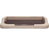 HobbyDog XXL] Mesbeb4 Hobbydog XXL 120 x 80 (R3) Hundebett Medico Standard (Oxford) Beige mit Ortopädische Viscomatte, XXL, Beige - Braun