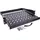 InLine 19" Fachboden ausziehbar, 350mm, 30kg, 2HE, RAL 9005 schwarz