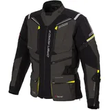 BÜSE Open Road III Textiljacke Dunkelgrau/Neongelb 50