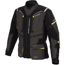 BÜSE Open Road III Textiljacke Dunkelgrau/Neongelb 50