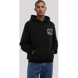 Kapuzenpullover F4NT4STIC "Smiley Originals Punk Drippy Streetwear Graphic", Herren, Gr. M, schwarz, Obermaterial: 80% Baumwolle, 20% Polyester, casual, relaxed fit, Langarm, Pullover, Premium Qualität