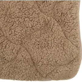 vidaXL Sommerdecke Taupe 135 x 200 cm Mikrofaser und Teddy-Fleece