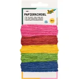 Folia Papierkordel BUNT, 25m, 5-farbig sortiert à 5m