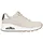 SKECHERS Uno Shimmer Away Damen Weite E Beige/Roségold 36