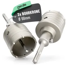 greate Bohrkrone 68 mm SDS Plus 2 Stück