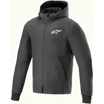 Alpinestars Radium Tech Hoodie, Textiljacke - Schwarz/Weiß - M