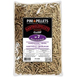 PINI Hartholzpellets No 7 BBQ Pizza Oven Basilikum 1,5 Kg Grillpellets zum Grillen Räuchern Smoken