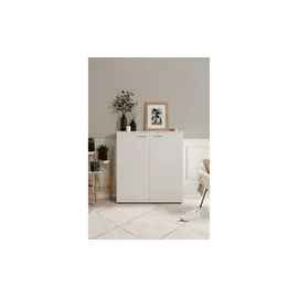 Finori Schuhschrank 100 x 110 x 34 cm weiß / weiß