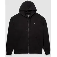 Volcom Single Stone Fleece Mit Durchgehendem Reißverschluss - Black