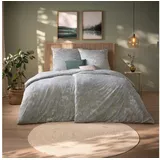 Estella Mona Floral Silber 135 x 200 cm + 80 x 80 cm