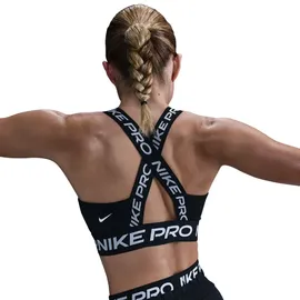 Nike Pro Light-Support Sport-BH Damen 010 - black/black/white