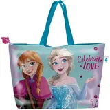 ARDITEX, Schwimmtasche Kinder, kindertasche, Wasserdichte Strandtasche für kinder, Bequeme Reißverschlusstasche, für Geldbörse, Taucherbrillen, Sonnenbrillen und Strandtüch, 48X32Cm (Frozen) - 48 x 32 x 15 cm
