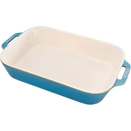 Staub Ceramique Ofenformenset, 3-tlg, rechteckig, Antik-Türkis,