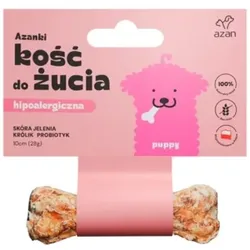 AZANKI Knochen Hirschhaut für Welpen Puppy 10 cm