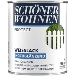 SCHÖNER WOHNEN FARBE Weißlack, hochglänzend - weiss