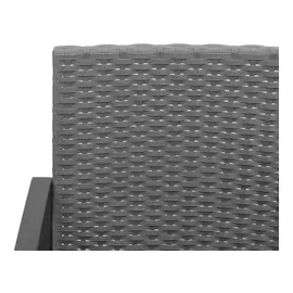 vidaXL Gartenbank 3-Sitzer 57 x 32 x 110 cm Dunkelgrau