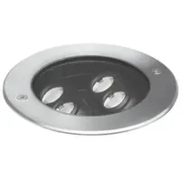Brumberg Bodeneinbauleuchte 14666223 rund Aluminium Edelstahl Glas