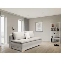 Home Affaire Schlafsofa HOME AFFAIRE "Bea, B: 218 cm, Liegel. 158x198 cm", grau (taupe), B:218cm T:96cm, 100%Polyester, Sofas, Schlafsofa, Bettfunktion, Bettkasten & 1 Zierkissen, Dauerschlafsofa mit Boxspring