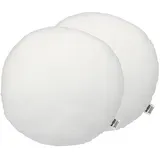 beties Sofakissen PublikFree, (Set, 2 St., 2 Stück PublikFree Kissenfüllung), Bodenkissen rund 2er-Set ca. 60 cm Kissenfüllung weiß Ø 60 cm x 60 cm x 60 cm