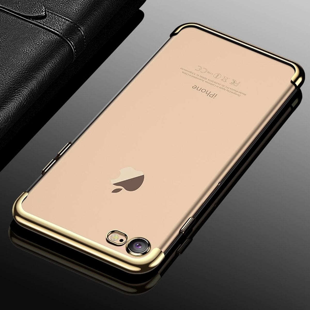 König Design Apple IPhone 7 Hülle Case Handy Cover Schutz Tasche Schutzhülle Bumper Etui Gold (iPhone SE (2020), iPhone 8, iPhone 7), Smartphone Hülle, Gold