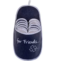 ONVAYA ABS Gästepantoffel for Friends | 6er Set | Antirutsch | Hausschuhe | Gästeschuhe | Pantoffel - 36/45 EU
