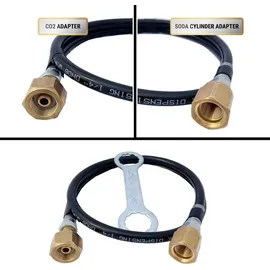 ich-zapfe CO2-Zylinder Komplettset + 0,5 kg