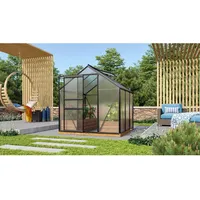 Vitavia Gewächshaus Venus 3800 Schwarz 3,8 m2 inkl. Fundament