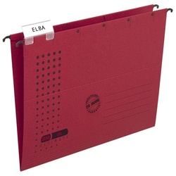 ELBA Schreibmappe Elba 100552089 Hängemappe chic – Karton (RC), 230 g/qm, A4, rot rot