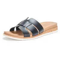 SKECHERS Damen Desert KISS Low Peak Look Schiebe-Sandalen, Black,