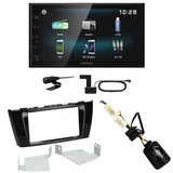 Kenwood DMX-125DAB USB Bluetooth MP3 DAB+ Einbauset für Mitsubishi Space Star