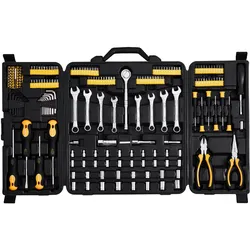 VEVOR Mechaniker-Werkzeugsatz 221-teilig 1/4" 3/8" Steckschlüssel SAE Metrisch