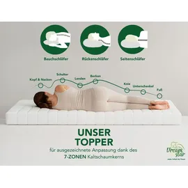 Dreamstar Topper Easy Flex 140 x 200 cm weiß