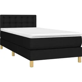 vidaXL Boxspringbett 100 x 200 cm Schwarz