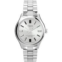 Timex Damen Analog Quarz Armbanduhr mit einem Edelstahlarmband Legacy