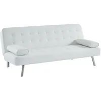 Schlafsofa Klappsofa - Kunstleder - Weiß - michelle ii