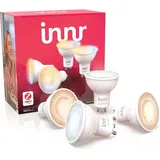 innr GU10 Zigbee Smart Lampe, funktioniert mit Alexa und Hue* (Bridge erforderlich), warm- bis kaltweiß, GU10 Smart LED Spots dimmbar, Smart Home Lampe, 4-Pack