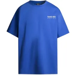 Pepe Jeans für Herren. RM500014 Redbull Team Rücken bedrucktes T-shirt blau (M), Lässig, Baumwolle, Kurzarm