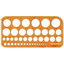 Standardgraph Zeichenschablone orange