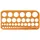 Standardgraph Zeichenschablone orange