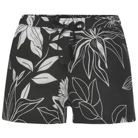 LASCANA Schlafshorts Floral Schwarz 32/34