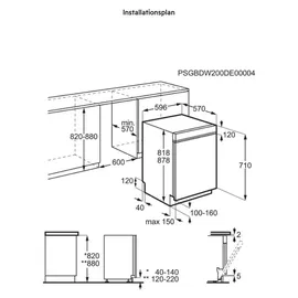 AEG Serie 6000 GU6200B1EXM Unterbau-Geschirrspüler (Unterbau, 600 mm)