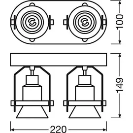 Osram Decospot Double (1906) 2 GU10 gold