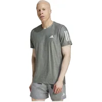 Adidas Own The Run Kurzarm-t-shirt - Grey Six / White Melange - L