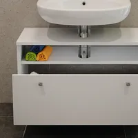 Vicco Waschbeckenunterschrank Fynn Weiß 80 x 54 cm mit